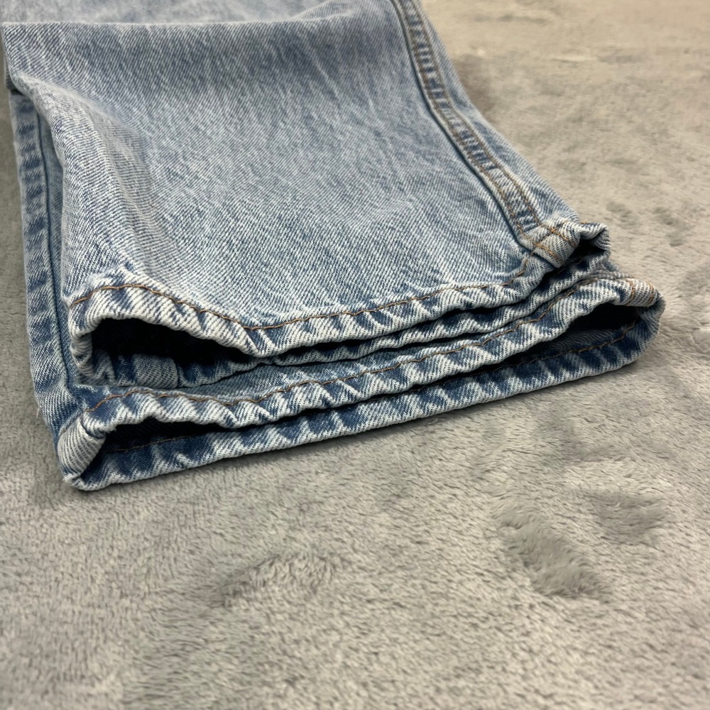 Levis 565 97 Loose Fit Straight Men 30x30 Light Wash Blue Cotton Jeans - Picture 7 of 14